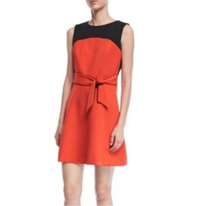 Milly dark orange and black dress size 6